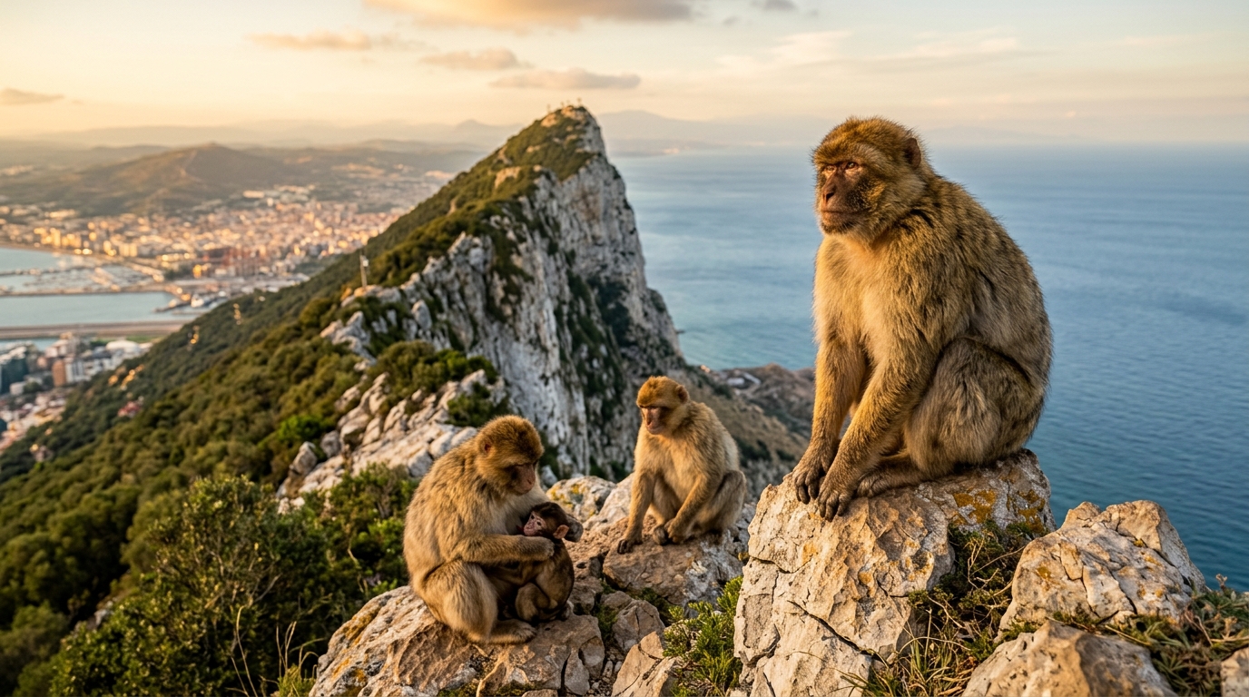 Hero background image for blog post: 直布罗陀的巴巴里猕猴：岩石上的野生猴子及您需要了解的一切